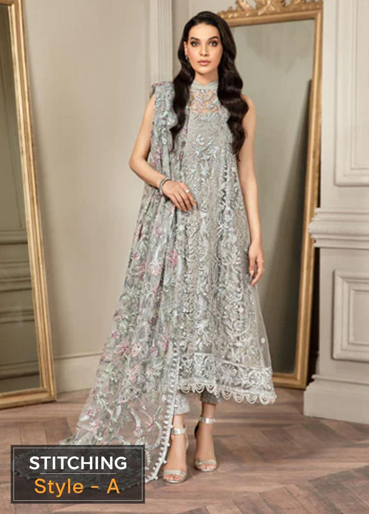 Mehroze By Zarif Embroidered  Suits Unstitched 3 Piece ZR25UF ZMF 01 GRACE - Luxury Collection
