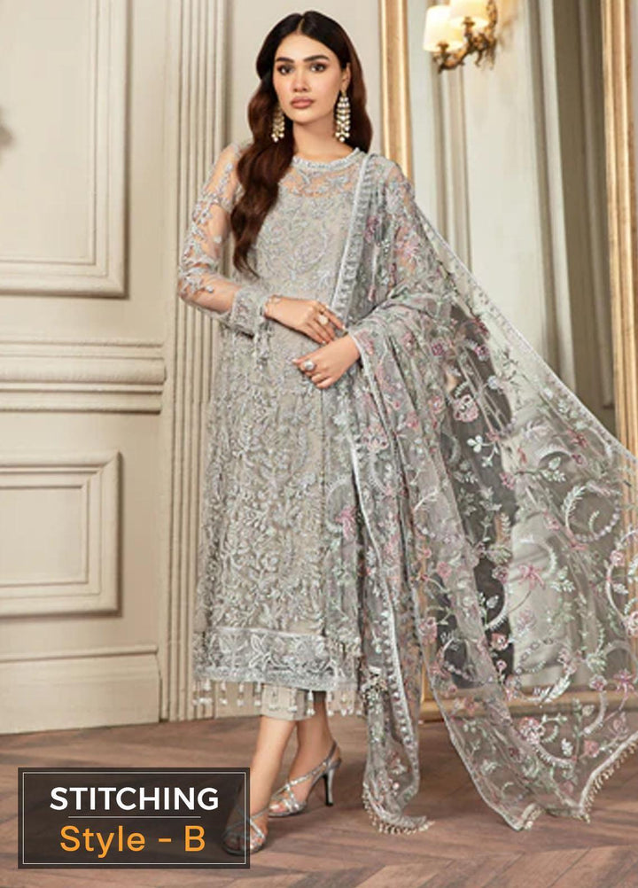Mehroze By Zarif Embroidered  Suits Unstitched 3 Piece ZR25UF ZMF 01 GRACE - Luxury Collection