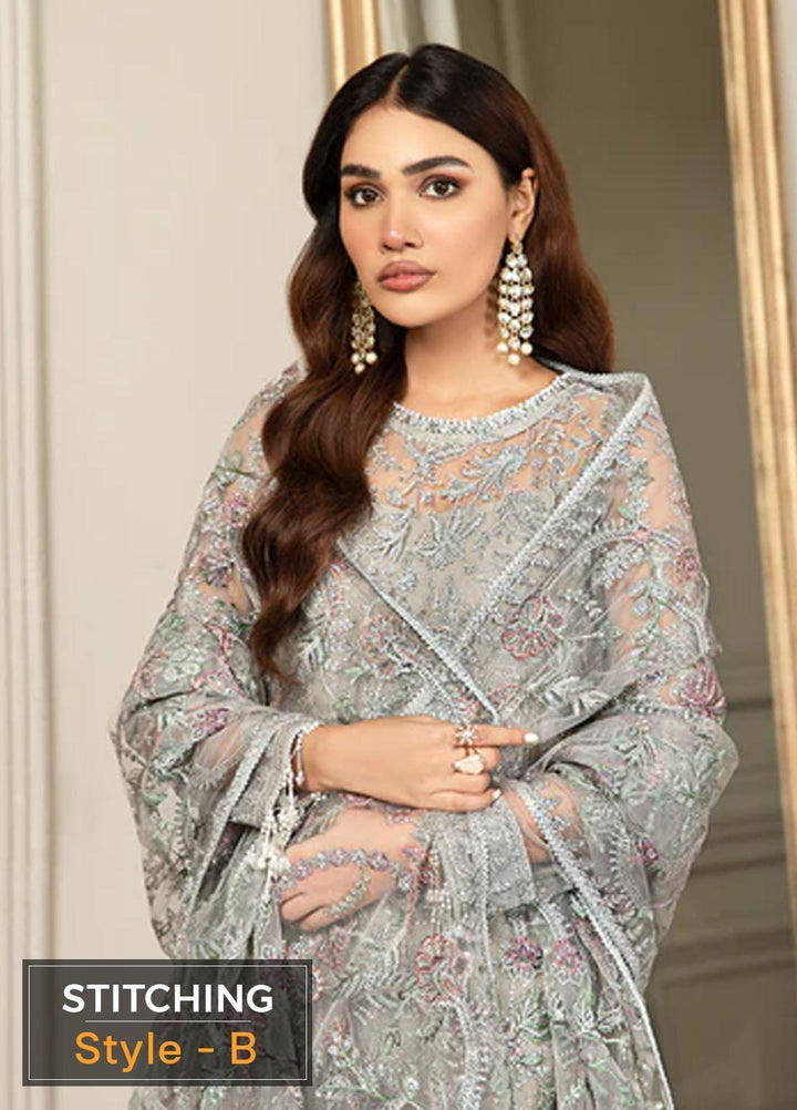 Mehroze By Zarif Embroidered  Suits Unstitched 3 Piece ZR25UF ZMF 01 GRACE - Luxury Collection