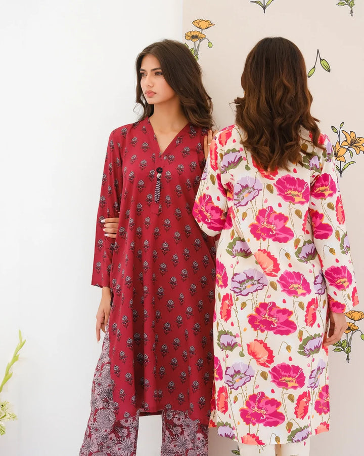 Dhaga Women Pret Printed 2 Piece Lawn Matching Separate FW24DSP0028 - Summer Collection