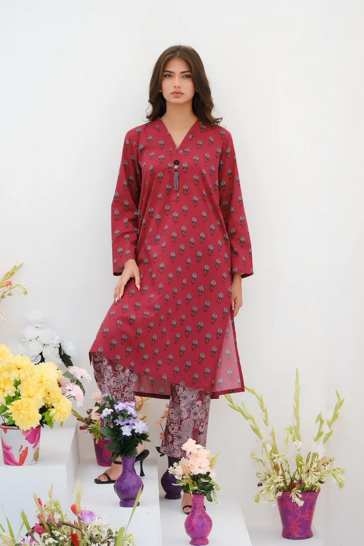 Dhaga Women Pret Printed 2 Piece Lawn Matching Separate FW24DSP0028 - Summer Collection