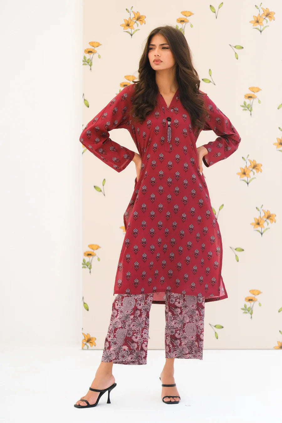 Dhaga Women Pret Printed 2 Piece Lawn Matching Separate FW24DSP0028 - Summer Collection