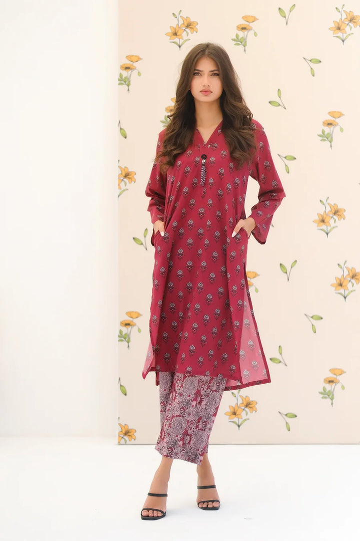 Dhaga Women Pret Printed 2 Piece Lawn Matching Separate FW24DSP0028 - Summer Collection