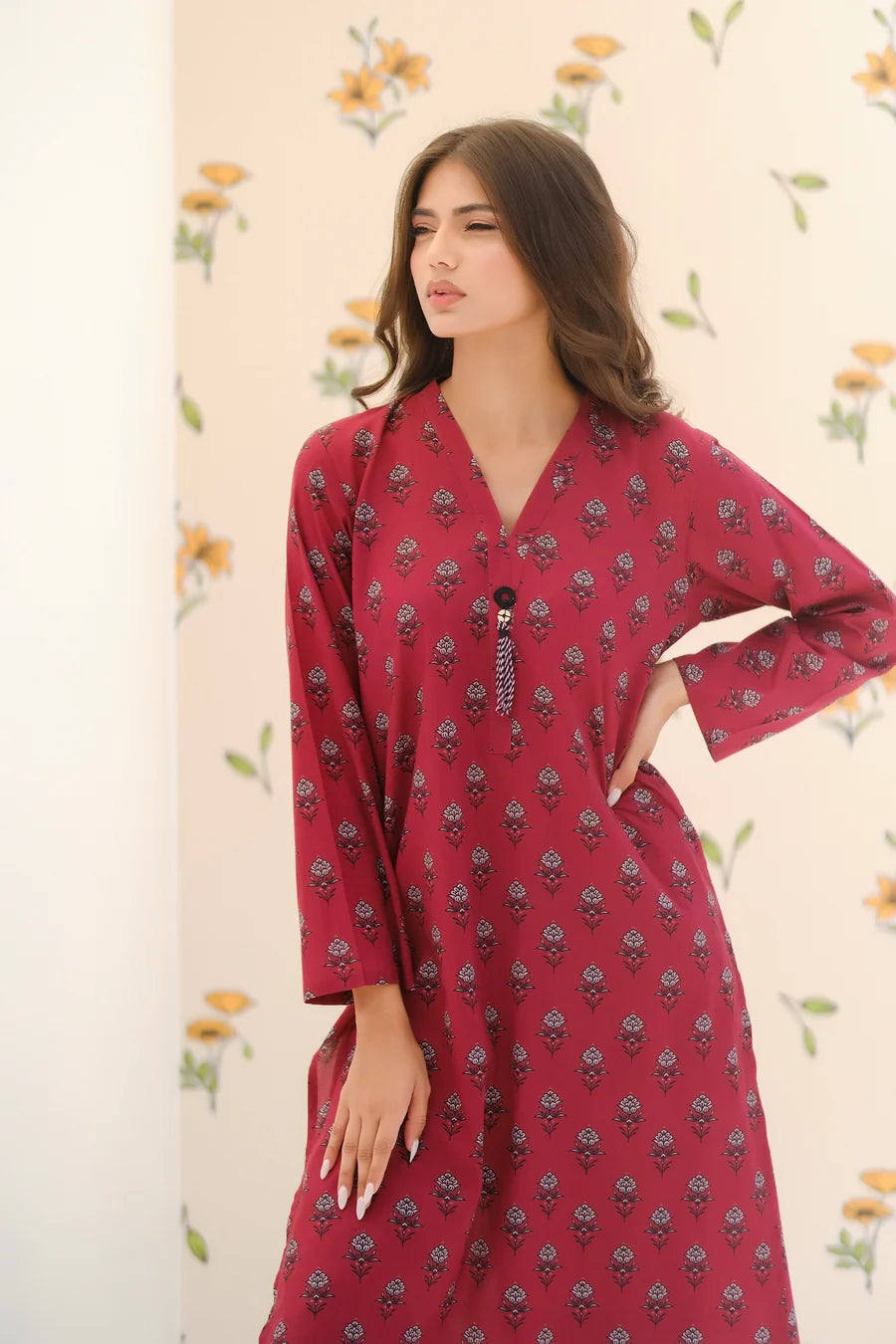 Dhaga Women Pret Printed 2 Piece Lawn Matching Separate FW24DSP0028 - Summer Collection