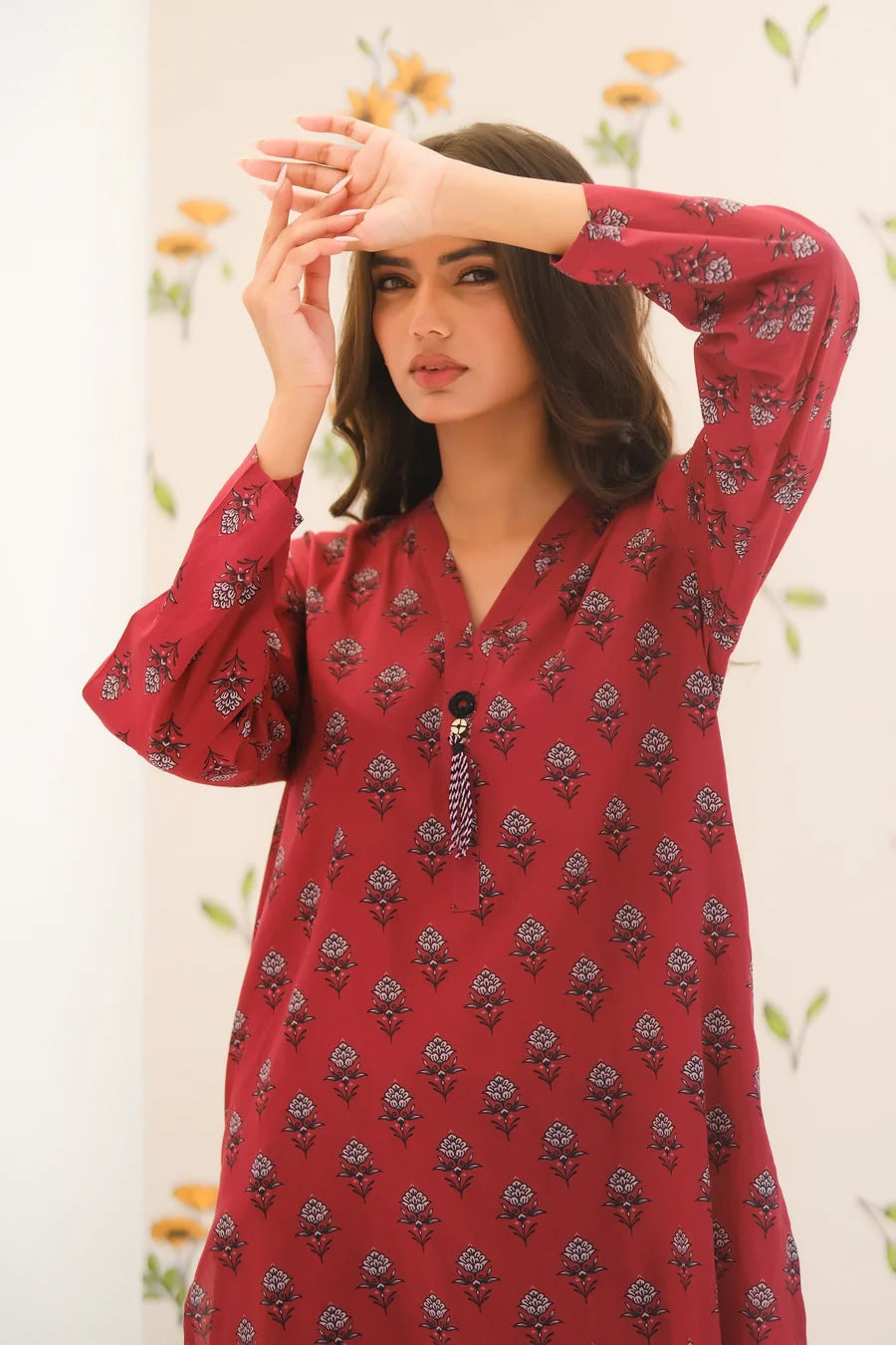 Dhaga Women Pret Printed 2 Piece Lawn Matching Separate FW24DSP0028 - Summer Collection