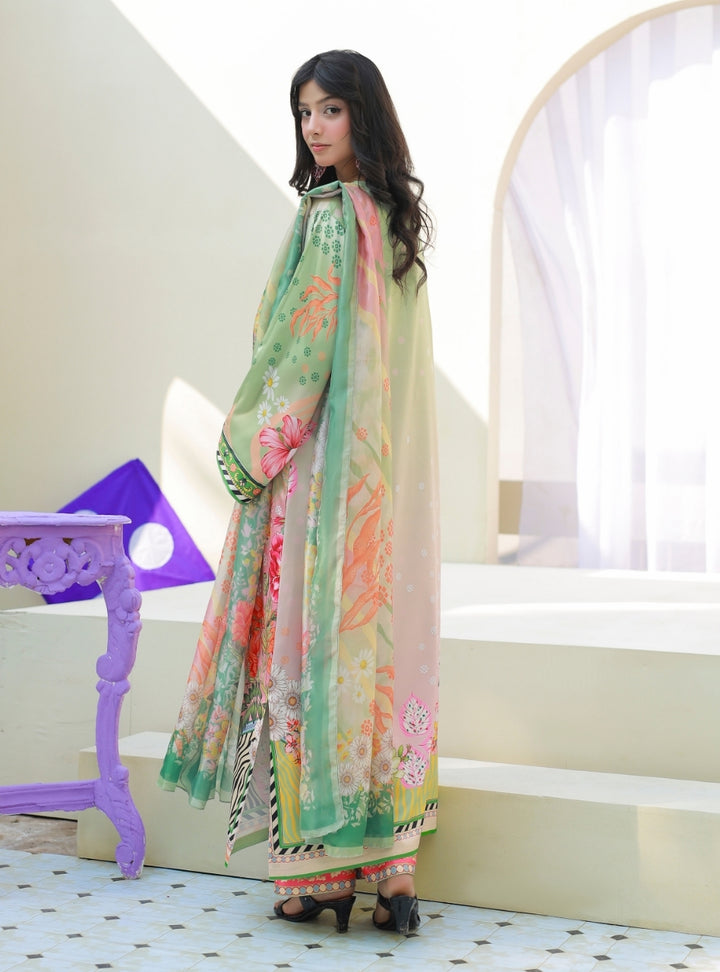 Printnation by Anayra Amal RTW Printed Poly Raw Silk 3 Piece Still Motion - Casual Collection