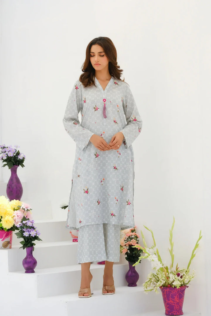 Dhaga Women Pret Printed 2 Piece Lawn Matching Separate FW24DSP0029 - Summer Collection