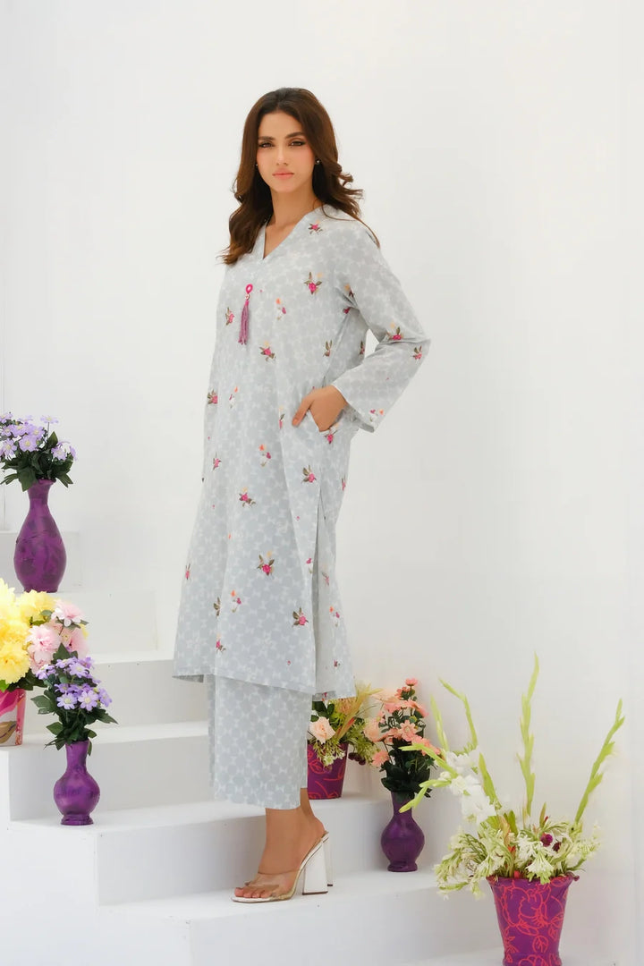 Dhaga Women Pret Printed 2 Piece Lawn Matching Separate FW24DSP0029 - Summer Collection