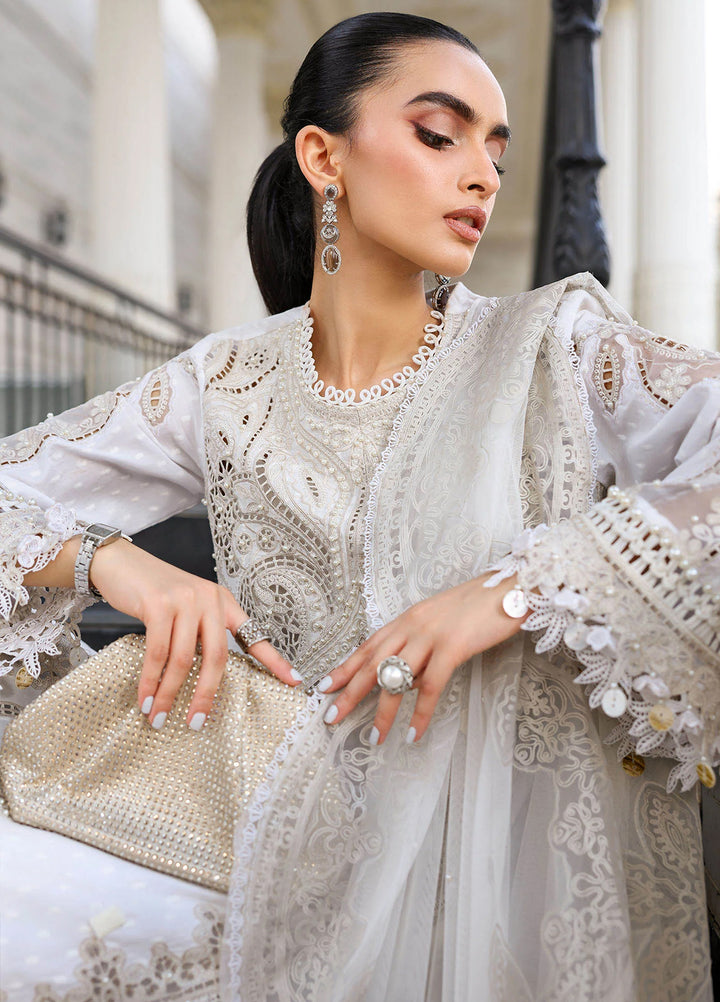 Maria B Unstitched Embroidered Lawn 3 Piece Suit MB26ULE D1 - Eid Collection