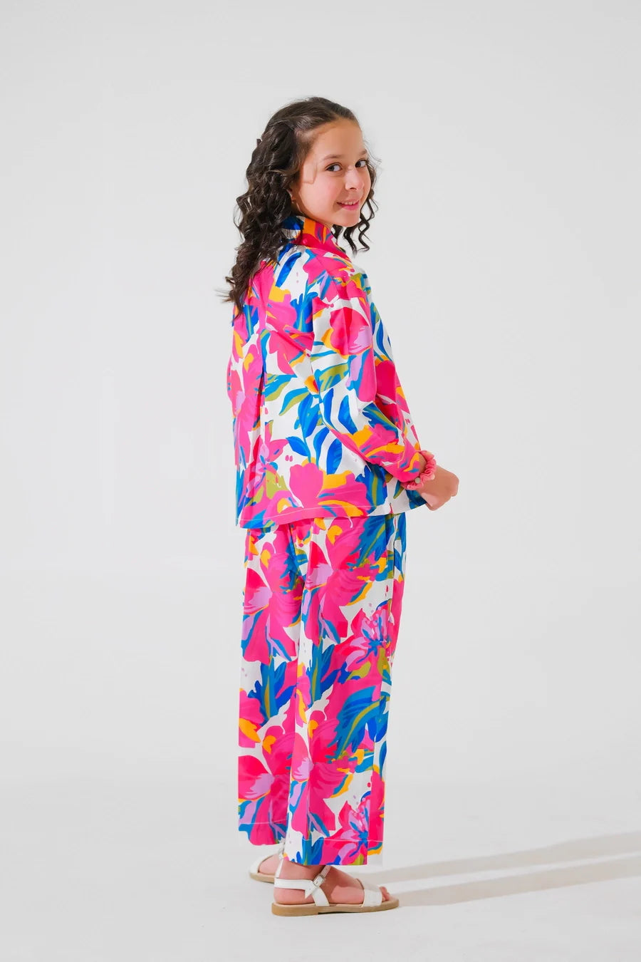 Dhaga Kids Pret Printed Poly lawn 2 Piece Alara SPD25K12 - Summer Collection