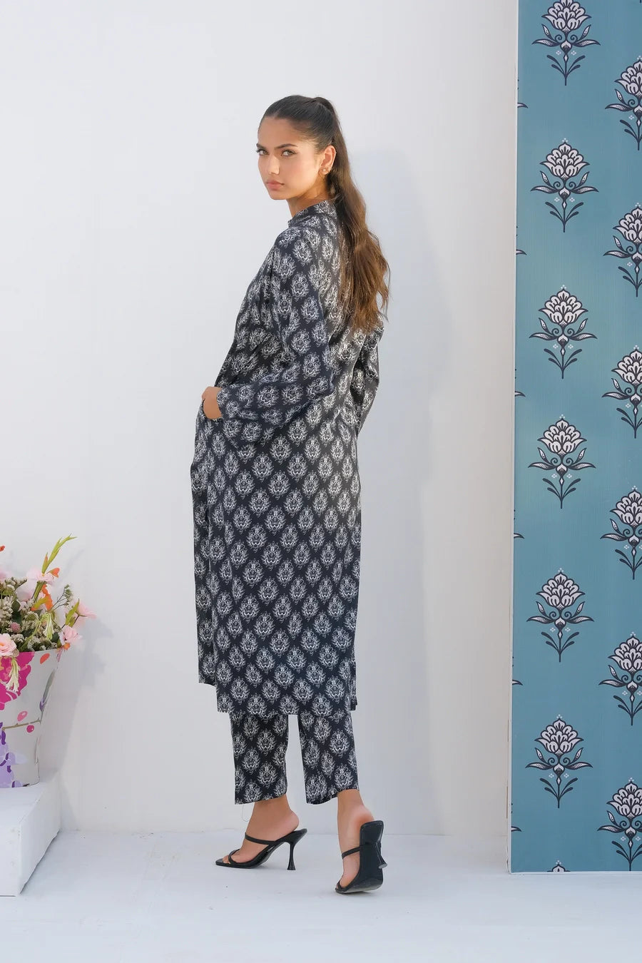 Dhaga Women Pret Printed 2 Piece Lawn Matching Separate FW24DSP006 - Summer Collection