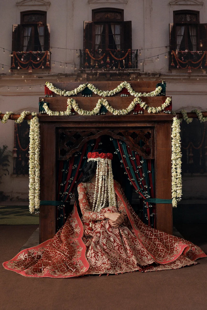 Shehnai by Afrozeh Unstitched Hand work Organza 3 Piece Suit AF26USW Rukhsan AFR-0157 - Wedding Collection