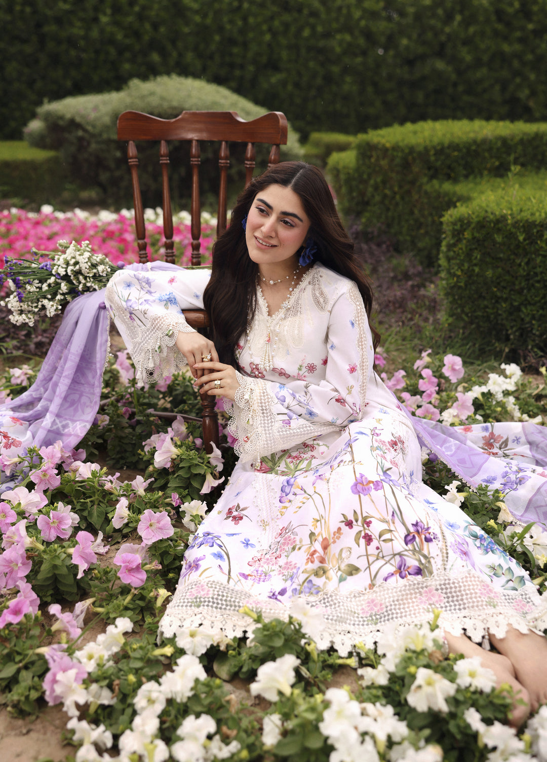 Sardinia Unstitched Embroidered Lawn 3 Piece Suit SRD26ULE Lavender Clouds 1701 - Eid Collection