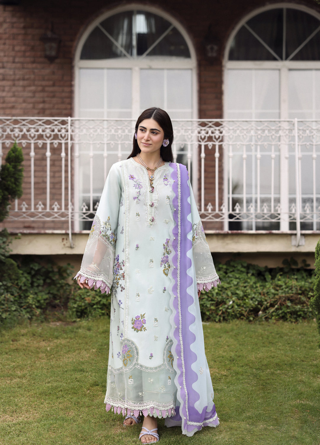 Sardinia Unstitched Embroidered Lawn 3 Piece Suit SRD26ULE Misty Morning 1702 - Eid Collection