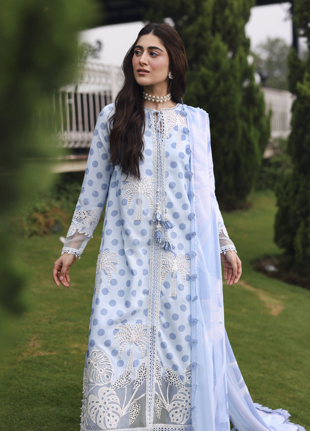 Sardinia Unstitched Embroidered Lawn 3 Piece Suit SRD26ULE Palm Breeze Design# 1705 - Eid Collection