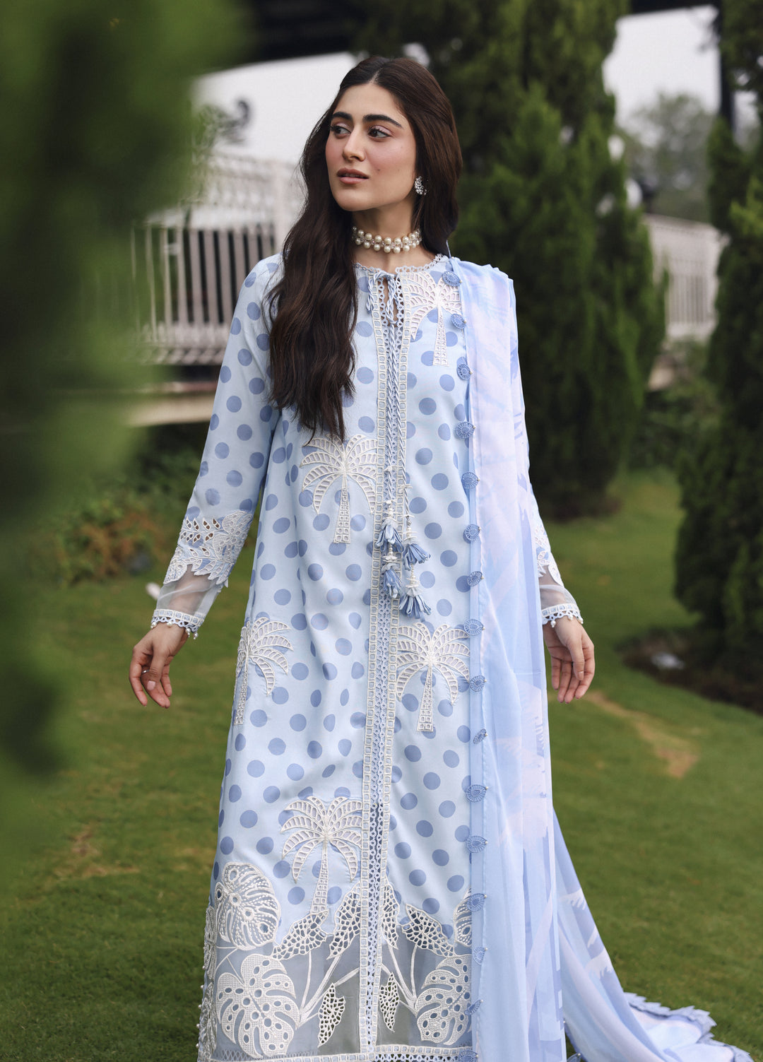 Sardinia Unstitched Embroidered Lawn 3 Piece Suit SRD26ULE Palm Breeze Design# 1705 - Eid Collection