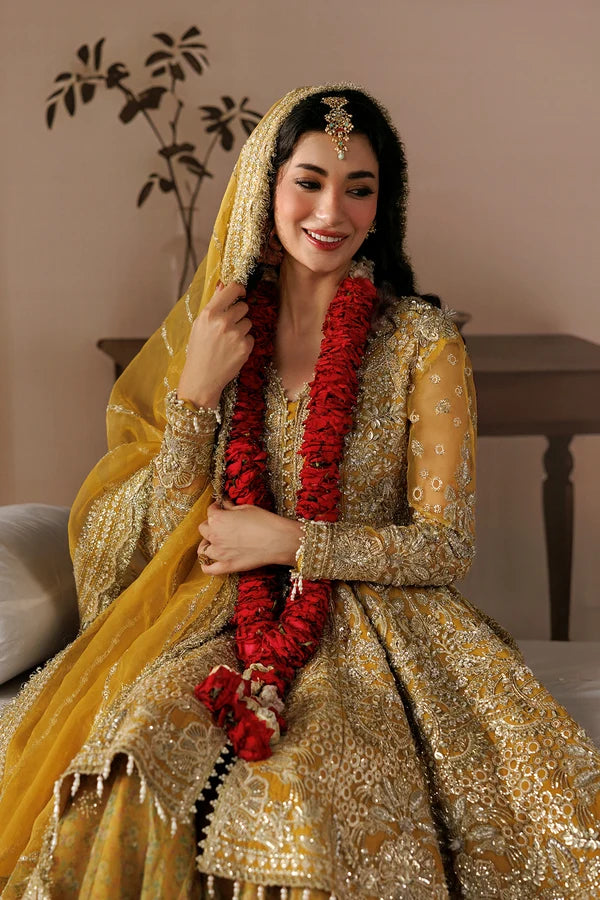 Shehnai by Afrozeh Unstitched Hand work Organza 3 Piece Suit AF26USW Aylin AFR-0159 - Wedding Collection