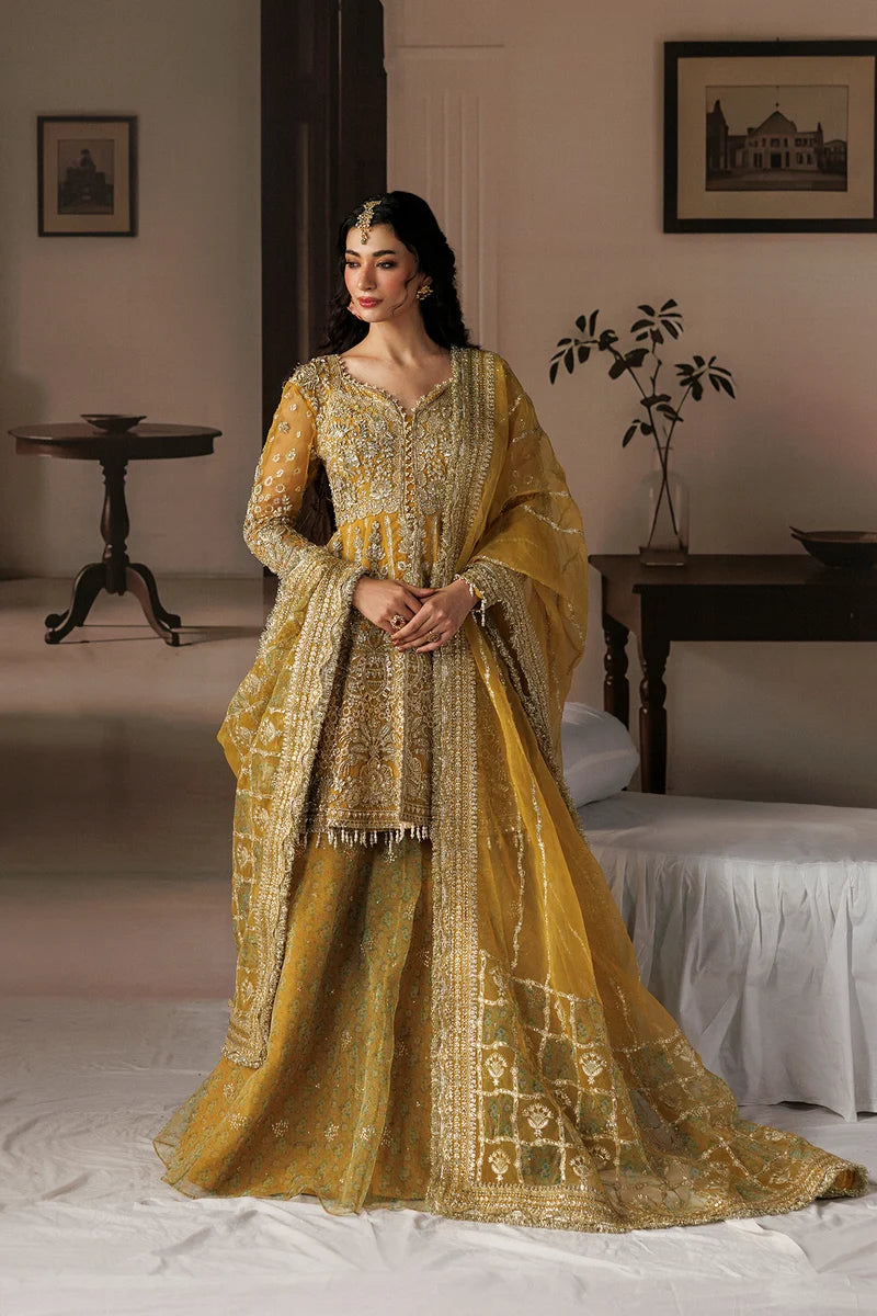 Shehnai by Afrozeh Unstitched Hand work Organza 3 Piece Suit AF26USW Aylin AFR-0159 - Wedding Collection
