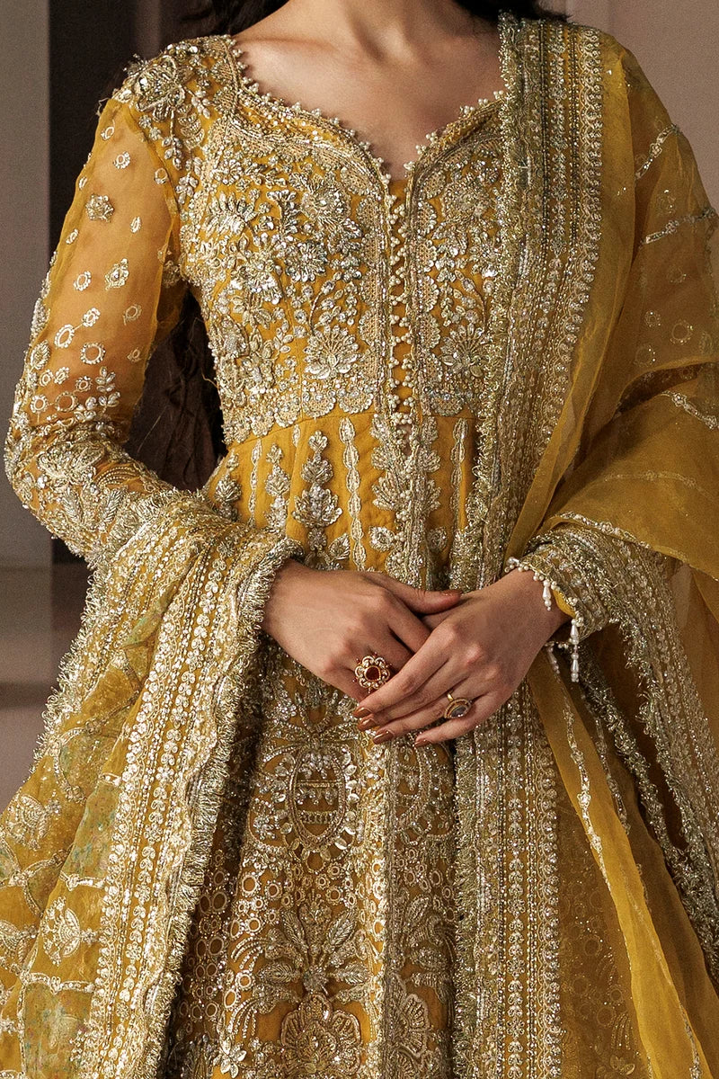 Shehnai by Afrozeh Unstitched Hand work Organza 3 Piece Suit AF26USW Aylin AFR-0159 - Wedding Collection