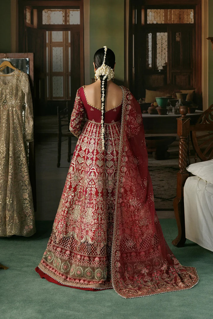 Shehnai by Afrozeh Unstitched Hand work Tissue Zari 3 Piece Suit AF26USW Virsa AFR-0160 - Wedding Collection