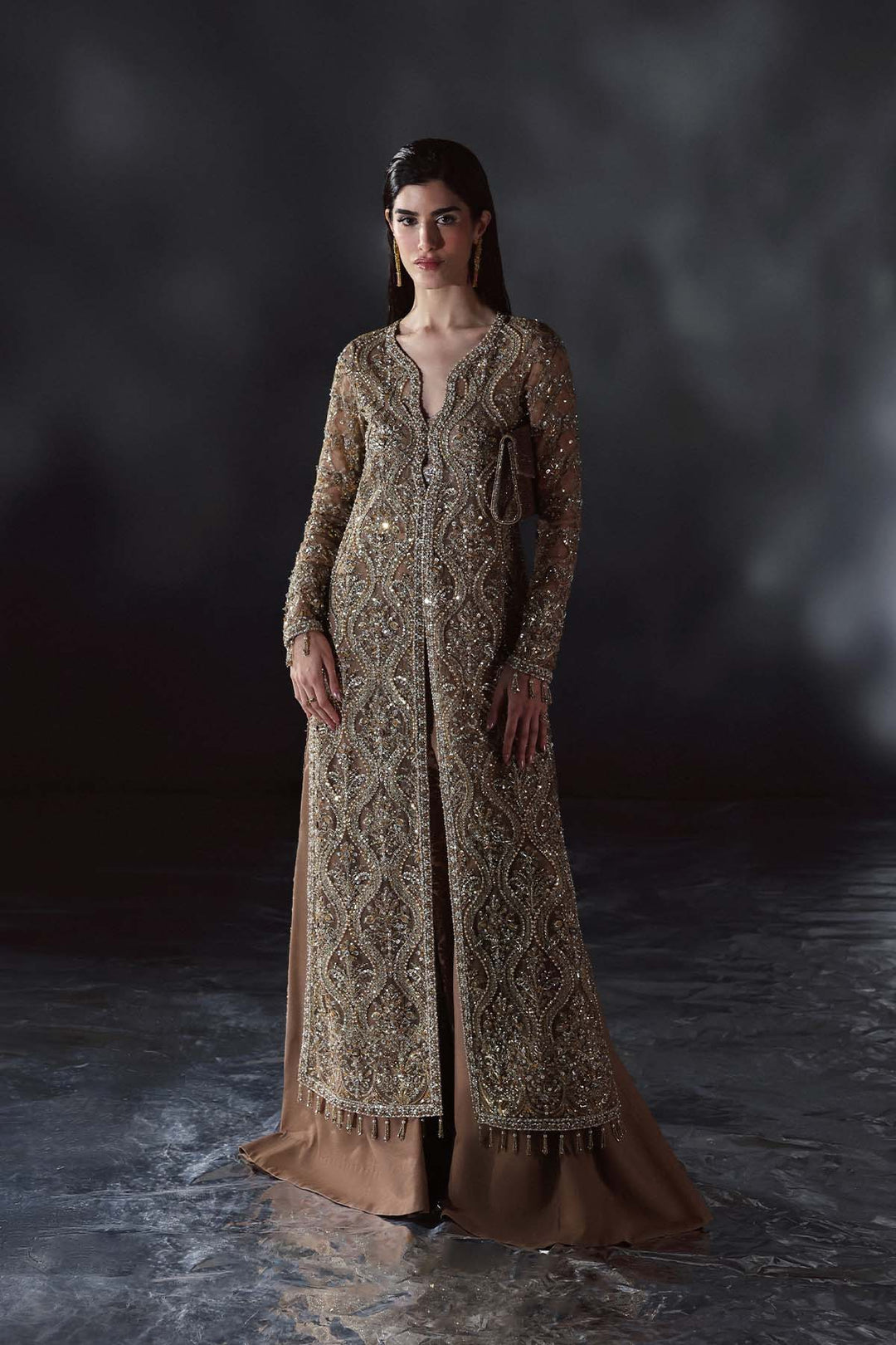 Chateau DE Lumiere by Enzo RTW Hand work Organza 3 Piece Suit NUE Wedding Collection