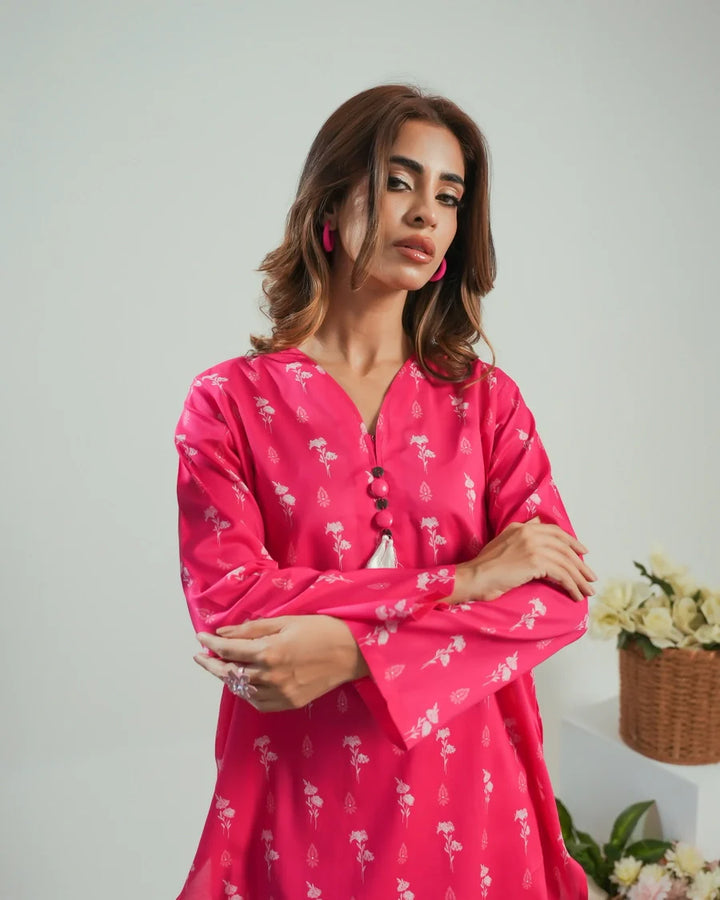 Dhaga Women Pret Printed 2 Piece Lawn Matching Separate FW24DSP0047 - Summer Collection