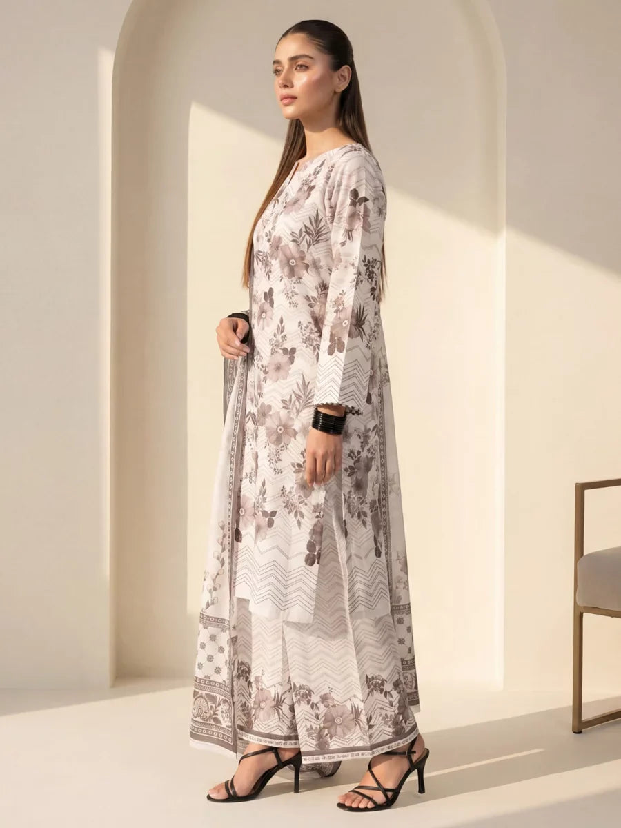 Salitex Unstitched Printed Lawn Silk 3 Piece Suit SUNS7ASI418 Casual Collection