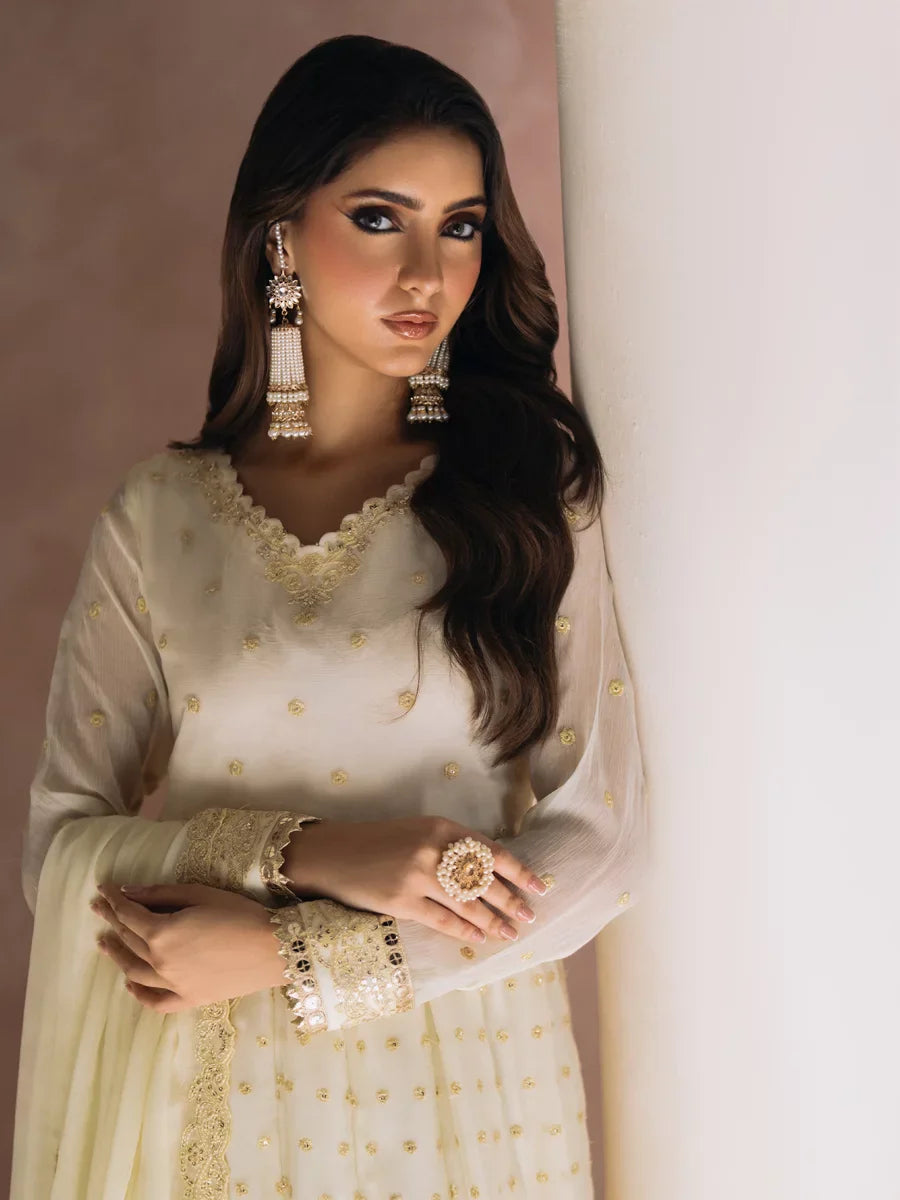Salitex Unstitched Embroidered Chiffon 3 Piece Suit SUNS8CH504 Festive Collection