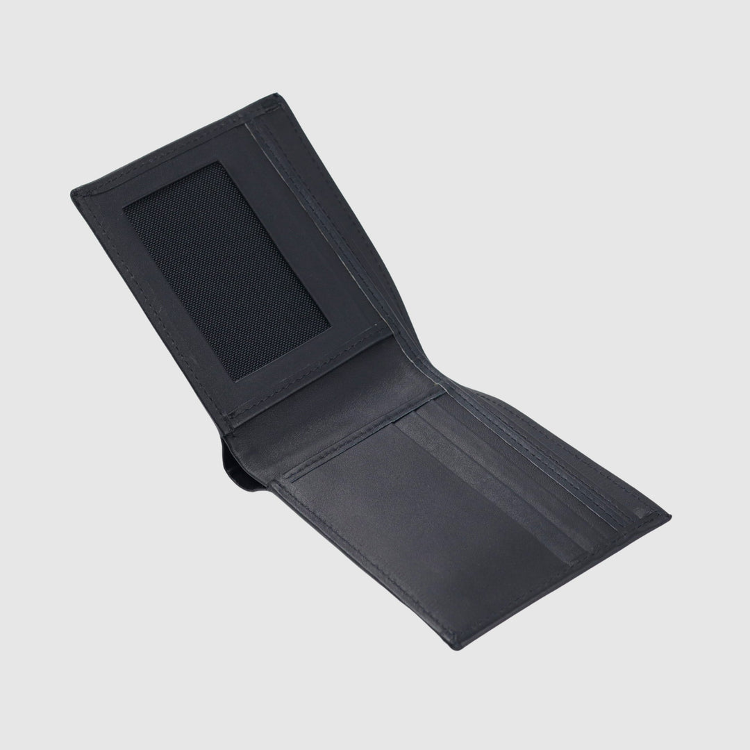 Lafanzo Unisex Classic Leather Wallet With Card Holder Black - Accessories Collection