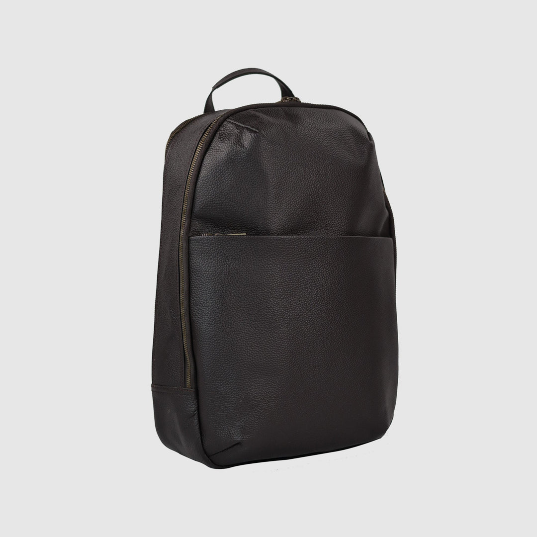Lafanzo Unisex Leather Elite City Backpack Midnight Brown - Accessories Collection