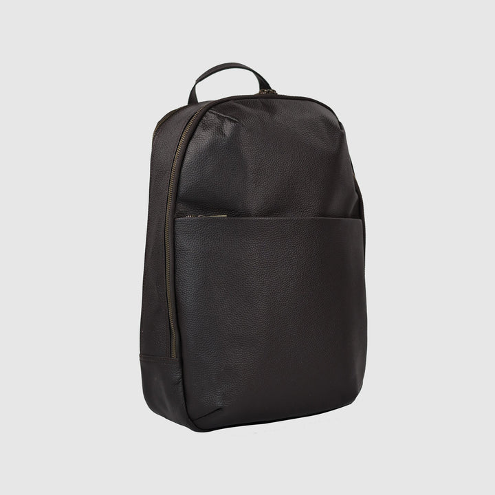 Lafanzo Unisex Leather Elite City Backpack Midnight Brown - Accessories Collection