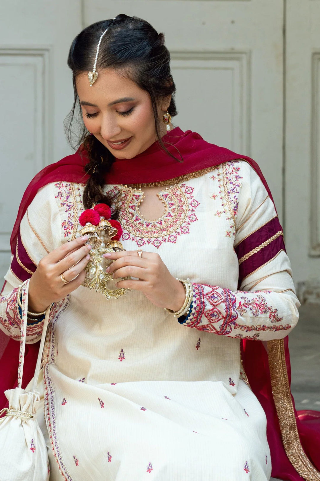 Omal by Komal Pret 3 Piece Cotton Susi Suit Dilkash - Festive Collection