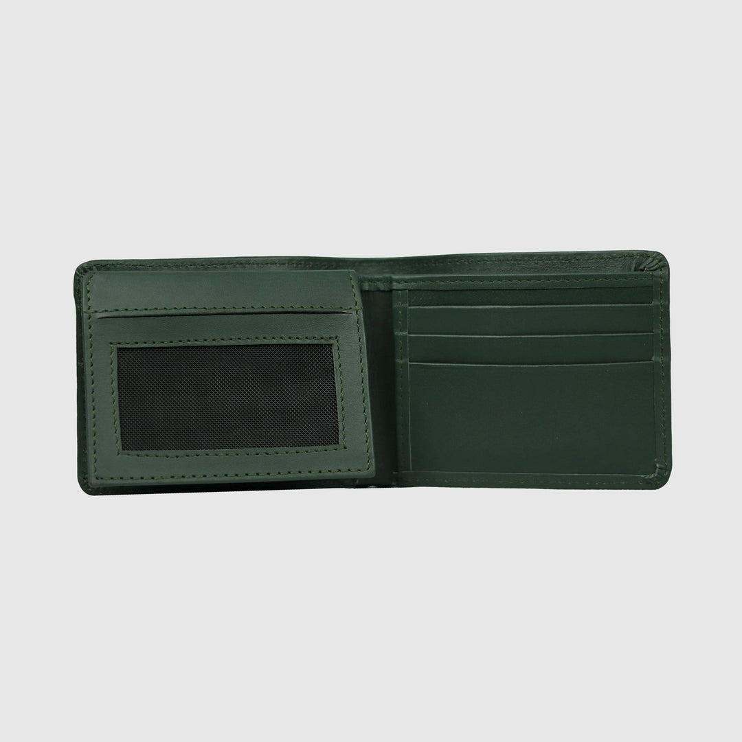 Lafanzo Unisex Leather LO Prime Fold Wallet Green - Accessories Collection