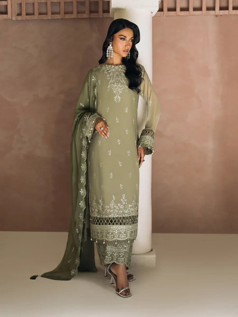 Salitex Unstitched Embroidered Chiffon 3 Piece Suit SUNS8CH513 Festive Collection