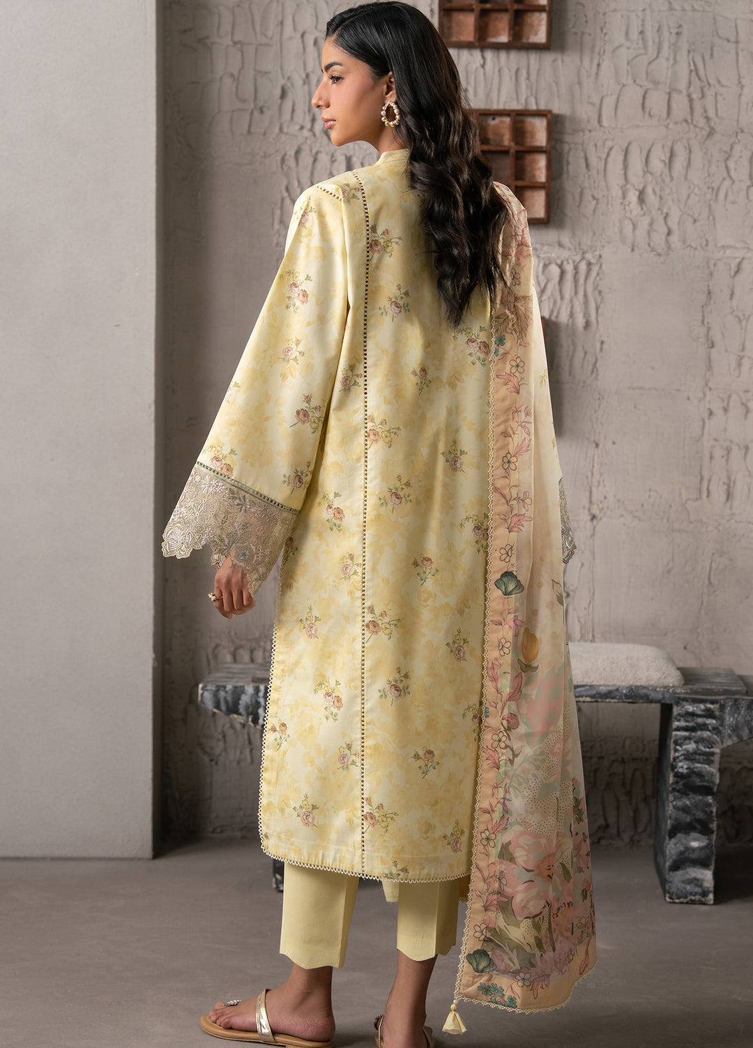 Selure by Seran Women Unstitched Embroidered Lawn 3 Piece Suit SN26ULS Cielle D-03 - Casual Collection