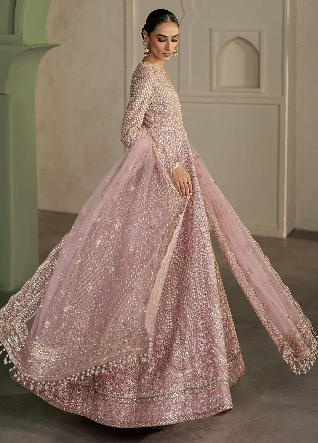 Pehli Nazar by Ayzel Embroidered Net Suits Unstitched 3 Piece AAFPZ25 D-10 Savera - Formals Collection
