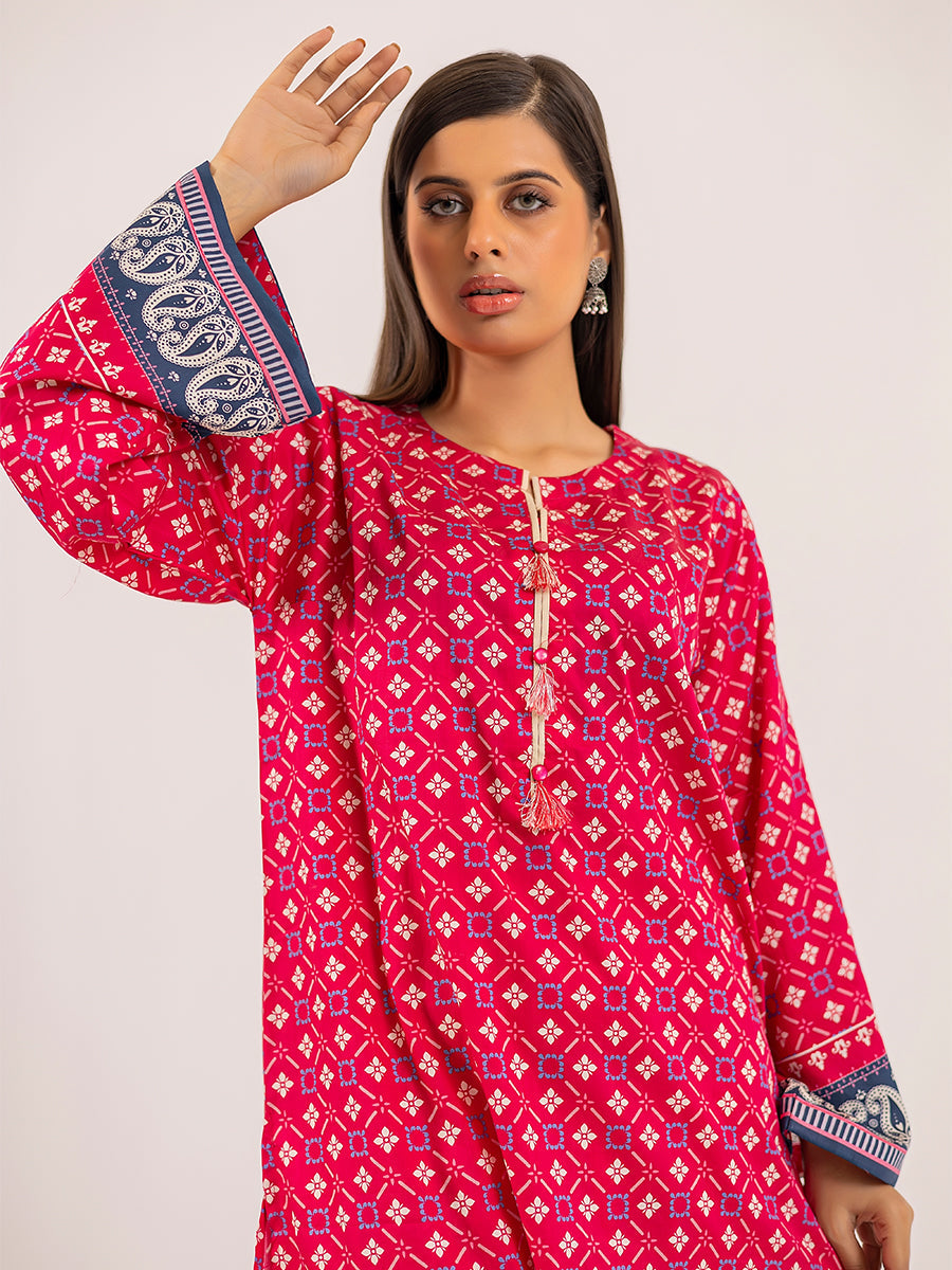 Salitex Women Printed Cotton 1 Piece Shirt CPS24LFT031 - Winter Collection