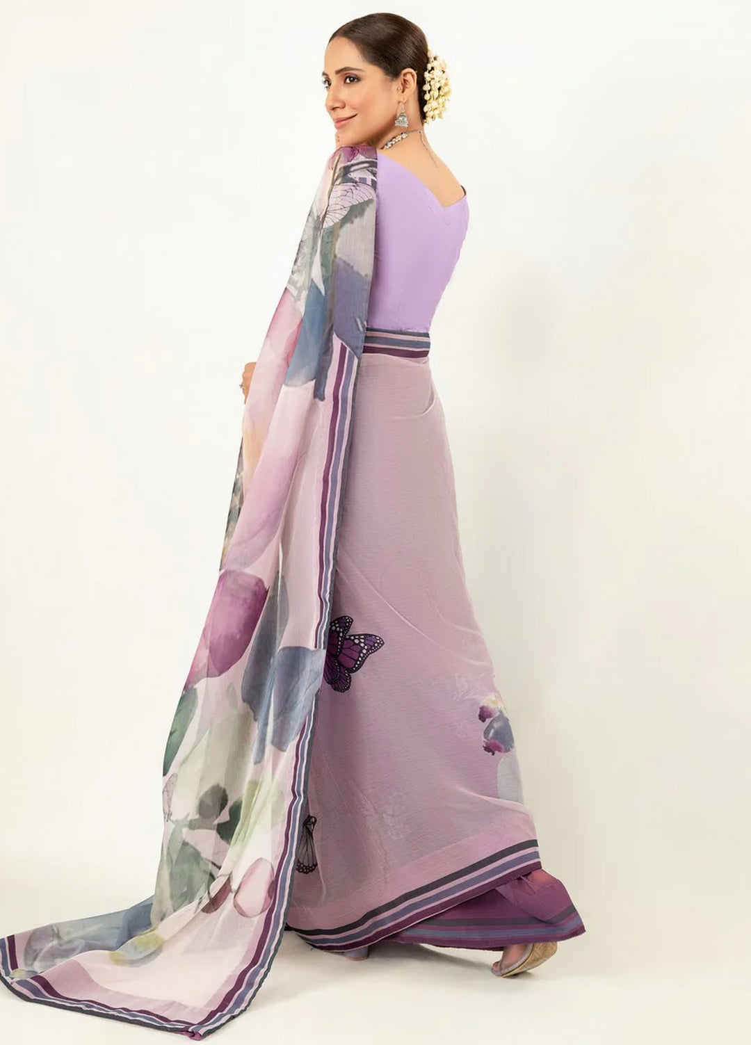 Imran Aftab RTW Printed Chiffon 3 Piece Suit IASC 04 - Festive Collection
