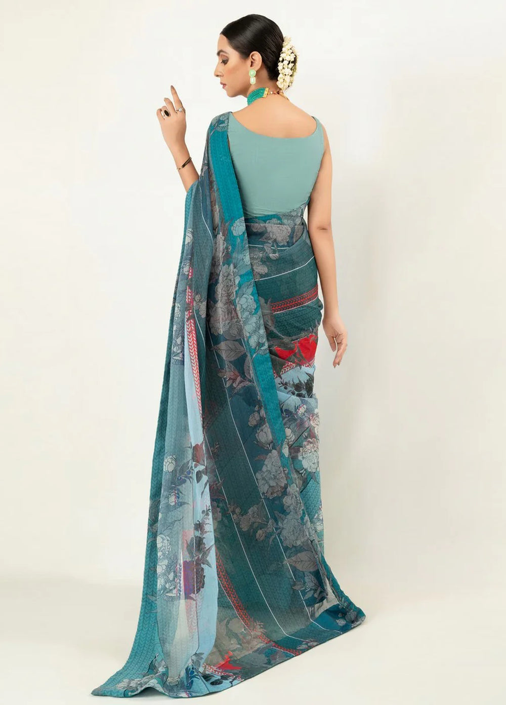 Imran Aftab RTW Printed Chiffon 3 Piece Suit IASC 03 - Festive Collection
