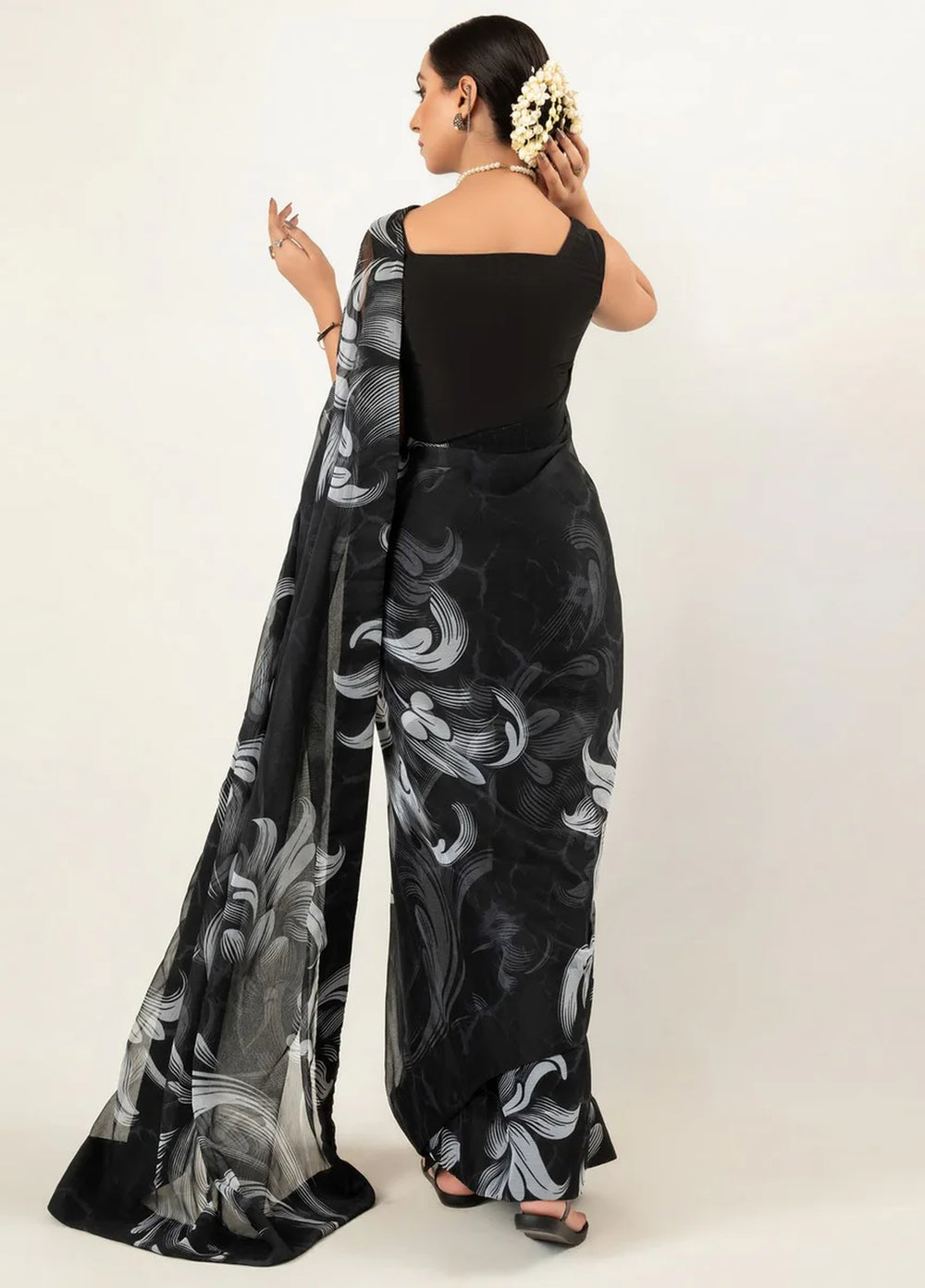 Imran Aftab RTW Printed Chiffon 3 Piece Suit IASC 01 - Festive Collection