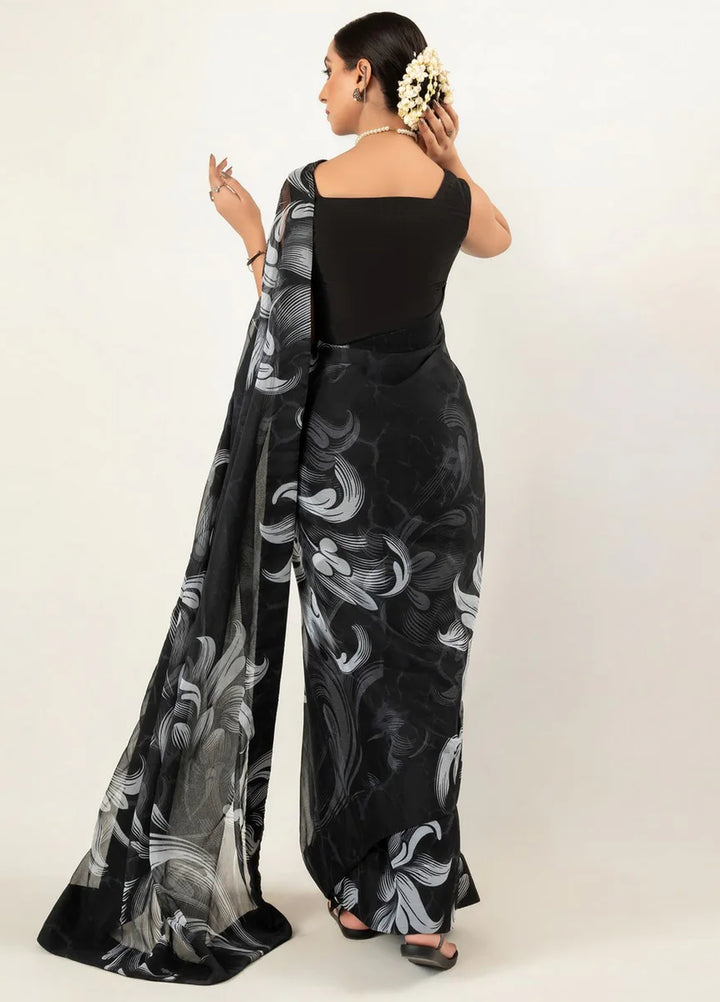 Imran Aftab RTW Printed Chiffon 3 Piece Suit IASC 01 - Festive Collection