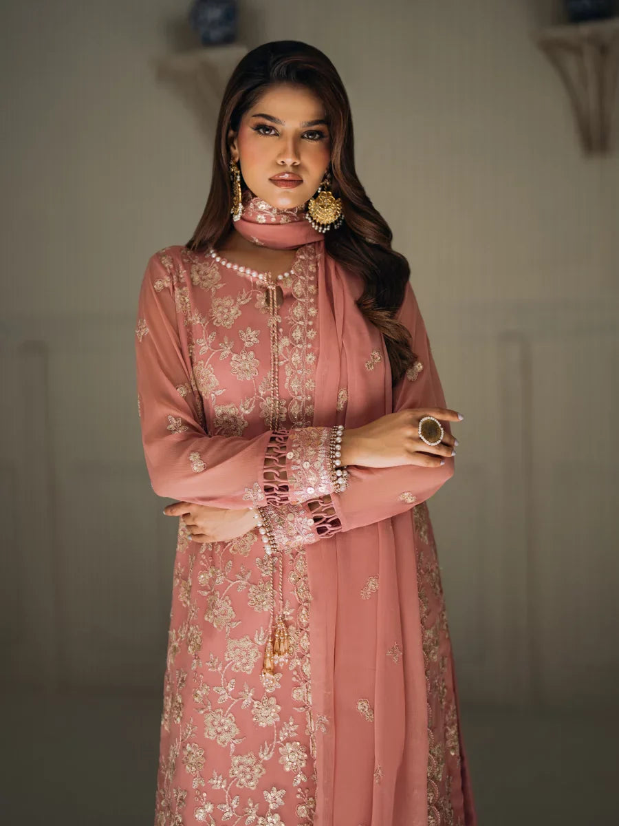 Salitex Unstitched Embroidered Chiffon 3 Piece Suit SUNS8CH506 Festive Collection