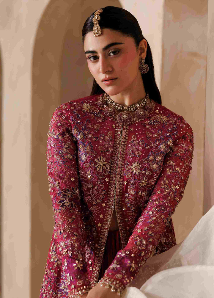 Sardinia Brides Unstitched Hand work Organza 3 Piece Suit SR26UB Rosannia 1808 - Wedding Collection