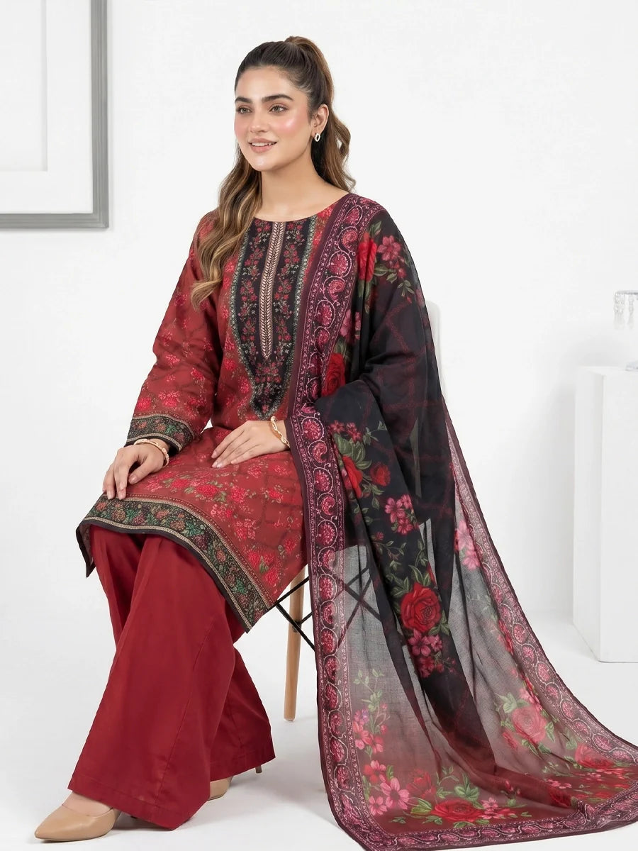 Salitex Unstitched Printed Lawn 3 Piece Suit SSW6U3P427 Summer Collection