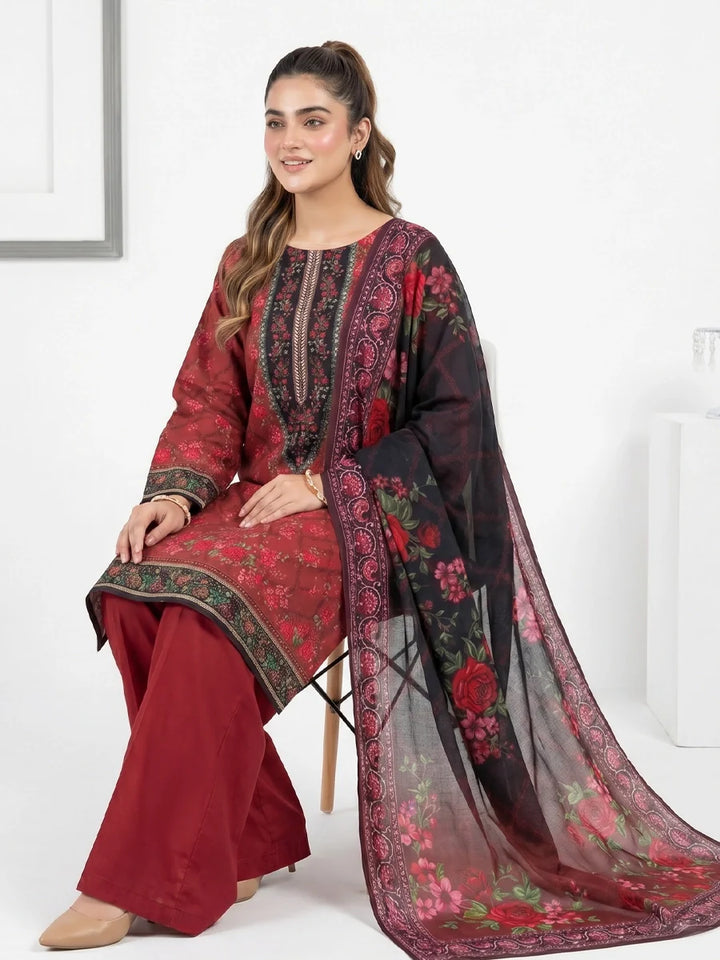 Salitex Unstitched Printed Lawn 3 Piece Suit SSW6U3P427 Summer Collection