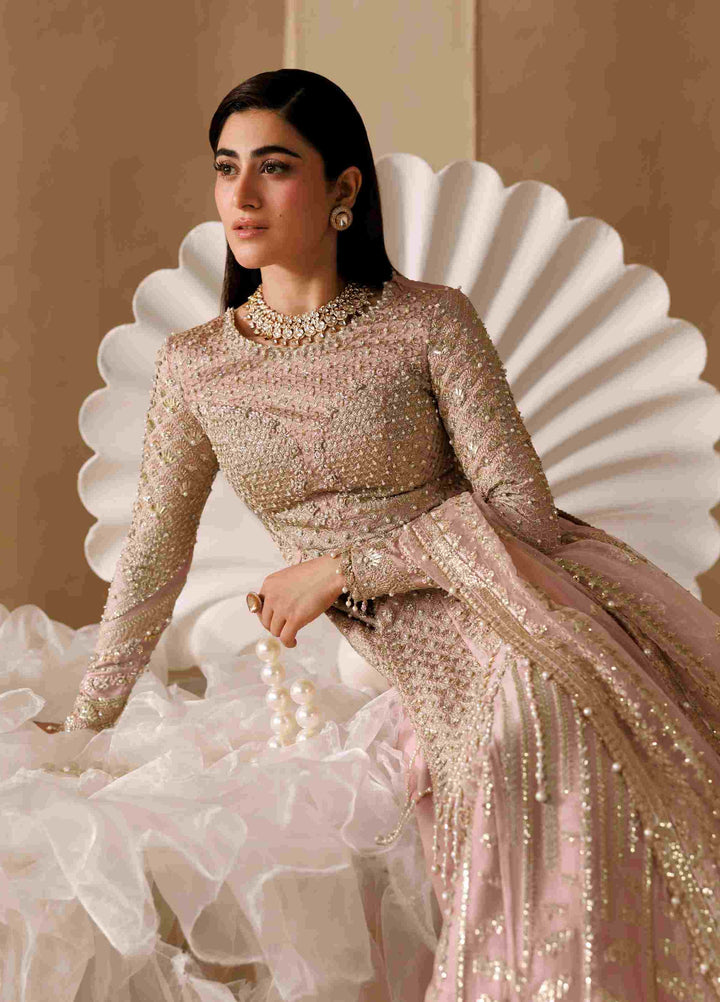 Sardinia Brides Unstitched Hand work Tissue Silk 3 Piece Suit SR26UB Elara 1806 - Wedding Collection