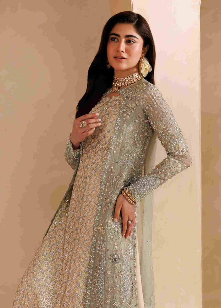 Sardinia Brides Unstitched Hand work Organza 3 Piece Suit SR26UB Elysia 1804 - Wedding Collection