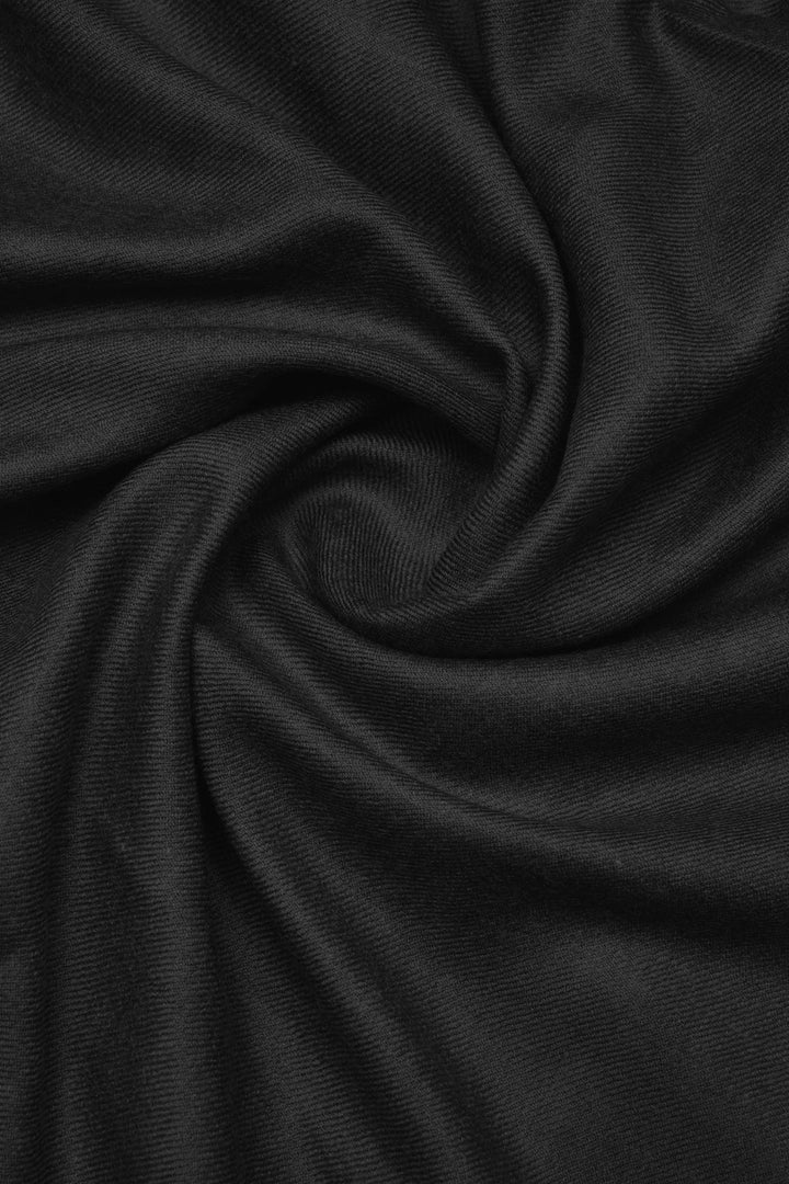 Divinely Crafted Solids Mens Shawls 1 Piece Wool Shawl Black AR-000528 - Winter Collection
