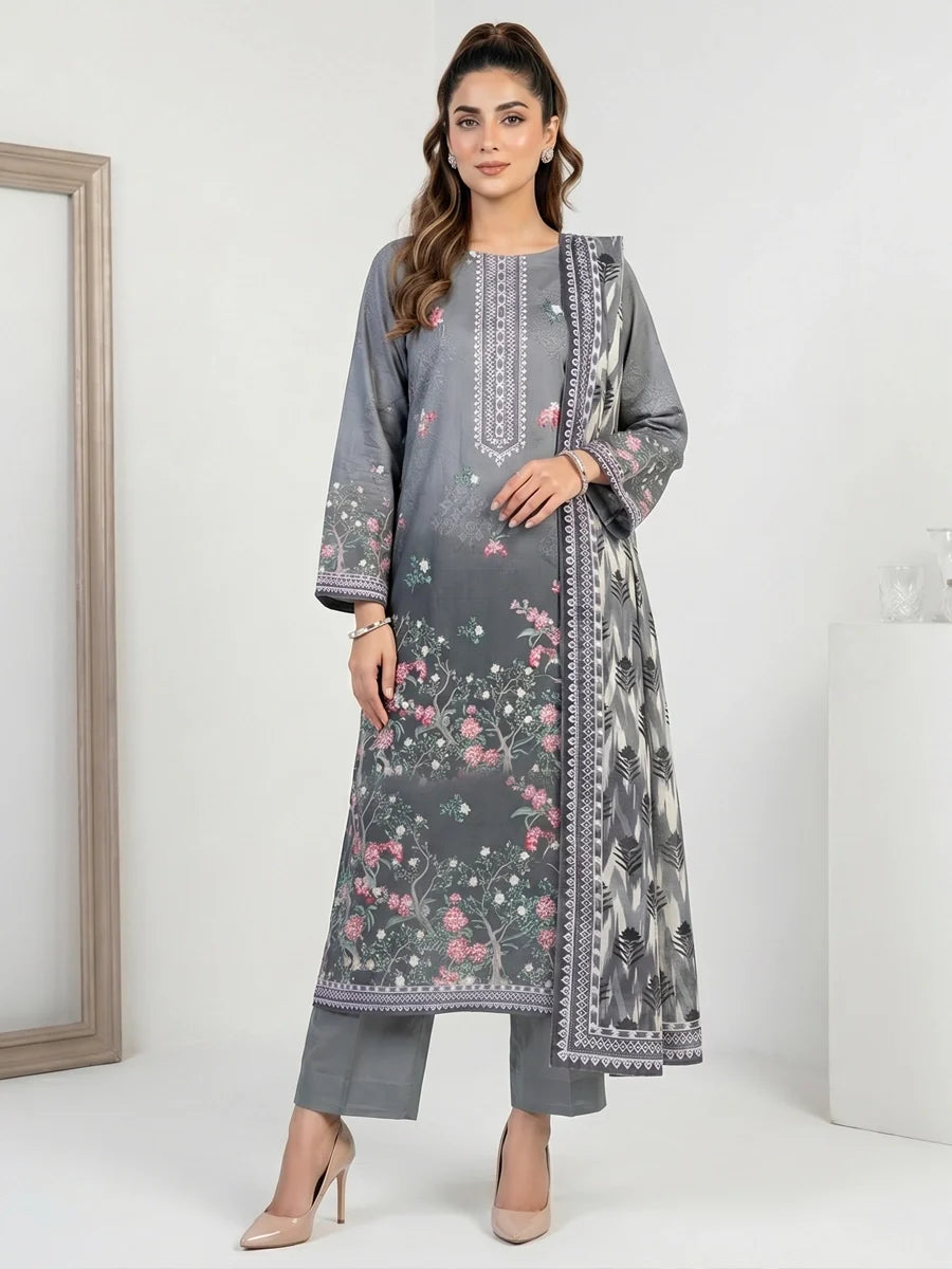Salitex Unstitched Printed Lawn 3 Piece Suit SSW6U3P424 Summer Collection