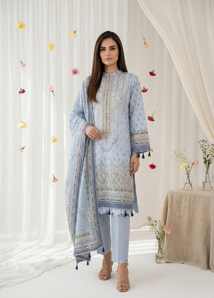 Salina by Regalia Textiles Unstitched Digital Printed Lawn 3 Piece Suit RG26ULSP D2 - Casual Collection